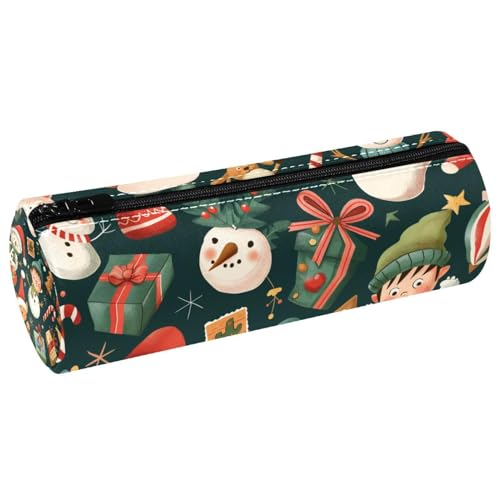EJFICAHG Stiftetasche Weihnachten Schneemann Geschenkvorlagen Federmäppchen Schreibwarenetui Stifteetui Kosmetiktasche Kosmetiktasche Kosmetiktasche von EJFICAHG