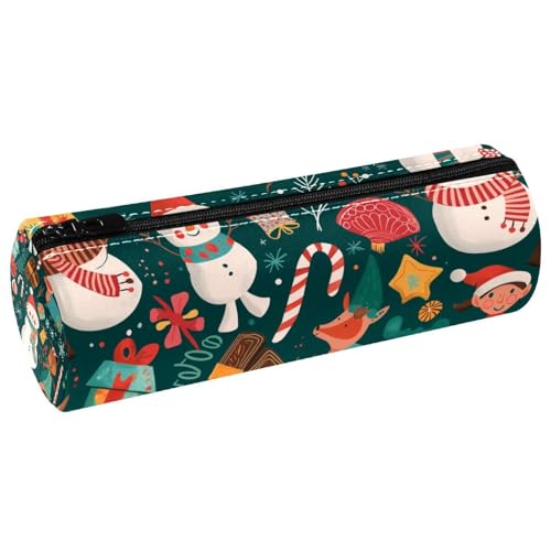 EJFICAHG Stiftetasche Weihnachten Schneemann Geschenkvorlagen Federmäppchen Schreibwarenetui Stifteetui Kosmetiktasche Kosmetiktasche Kosmetiktasche von EJFICAHG