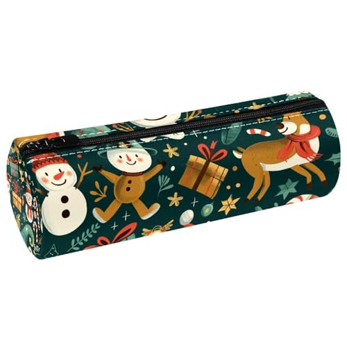 EJFICAHG Stiftetasche Weihnachten Schneemann Geschenkvorlagen Federmäppchen Schreibwarenetui Stifteetui Kosmetiktasche Kosmetiktasche Kosmetiktasche von EJFICAHG