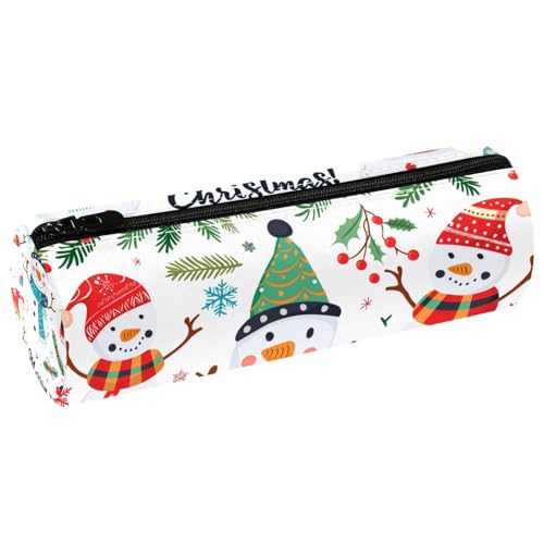 EJFICAHG Stiftetasche Weihnachten Schneemann Muster Cute Federmäppchen Schreibwarenetui Stifteetui Kosmetiktasche Kosmetiktasche Kosmetiktasche von EJFICAHG
