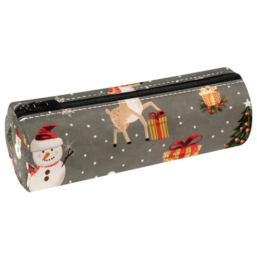EJFICAHG Stiftetasche Weihnachten Schneemann Muster Federmäppchen Schreibwarenetui Stifteetui Kosmetiktasche Kosmetiktasche Kosmetiktasche von EJFICAHG