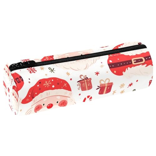 EJFICAHG Stiftetasche Weihnachten Weihnachtsmann Muster Federmäppchen Schreibwarenetui Stifteetui Kosmetiktasche Kosmetiktasche Kosmetiktasche von EJFICAHG