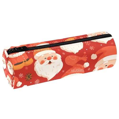 EJFICAHG Stiftetasche Weihnachten Weihnachtsmann Muster Federmäppchen Schreibwarenetui Stifteetui Kosmetiktasche Kosmetiktasche Kosmetiktasche von EJFICAHG