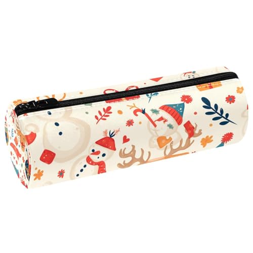 EJFICAHG Stiftetasche Weihnachten Weihnachtsmann Muster Federmäppchen Schreibwarenetui Stifteetui Kosmetiktasche Kosmetiktasche Kosmetiktasche von EJFICAHG