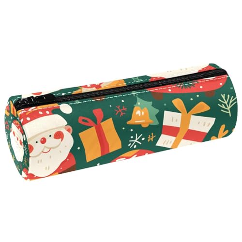 EJFICAHG Stiftetasche Weihnachten Weihnachtsmann Muster Federmäppchen Schreibwarenetui Stifteetui Kosmetiktasche Kosmetiktasche Kosmetiktasche von EJFICAHG