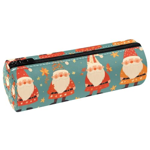 EJFICAHG Stiftetasche Weihnachten Weihnachtsmann Muster Federmäppchen Schreibwarenetui Stifteetui Kosmetiktasche Kosmetiktasche Kosmetiktasche von EJFICAHG