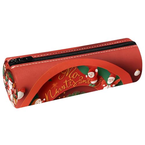 EJFICAHG Stiftetasche Weihnachten Weihnachtsmann Niedlicher Schneemann Federmäppchen Schreibwarenetui Stifteetui Kosmetiktasche Kosmetiktasche Kosmetiktasche von EJFICAHG
