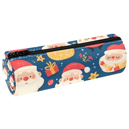 EJFICAHG Stiftetasche Weihnachten Weihnachtsmann Und Schneeflocken Federmäppchen Schreibwarenetui Stifteetui Kosmetiktasche Kosmetiktasche Kosmetiktasche von EJFICAHG