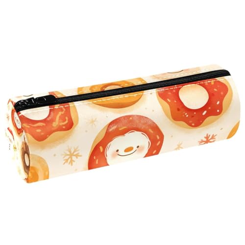 EJFICAHG Stiftetasche Weihnachts-Donuts Weihnachtsmann Federmäppchen Schreibwarenetui Stifteetui Kosmetiktasche Kosmetiktasche Kosmetiktasche von EJFICAHG