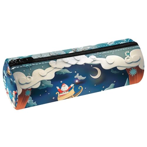 EJFICAHG Stiftetasche Weihnachts-Landschaft Federmäppchen Schreibwarenetui Stifteetui Kosmetiktasche Kosmetiktasche Kosmetiktasche von EJFICAHG
