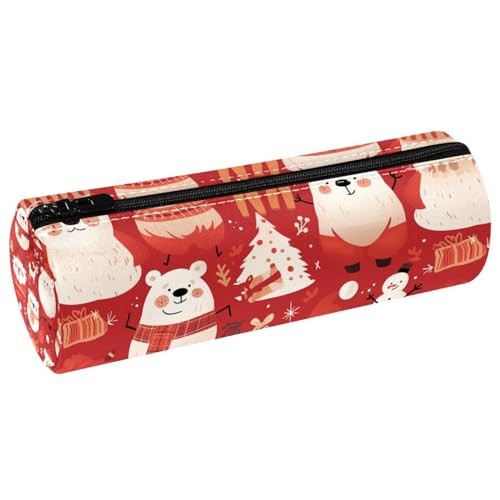 EJFICAHG Stiftetasche Weihnachts-Muster Federmäppchen Schreibwarenetui Stifteetui Kosmetiktasche Kosmetiktasche Kosmetiktasche von EJFICAHG