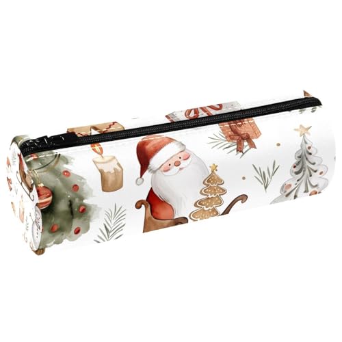 EJFICAHG Stiftetasche Weihnachts-Muster Federmäppchen Schreibwarenetui Stifteetui Kosmetiktasche Kosmetiktasche Kosmetiktasche von EJFICAHG