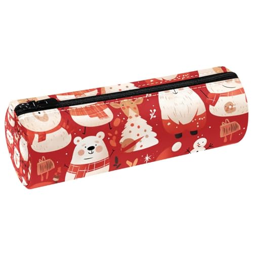 EJFICAHG Stiftetasche Weihnachts-Muster Federmäppchen Schreibwarenetui Stifteetui Kosmetiktasche Kosmetiktasche Kosmetiktasche von EJFICAHG
