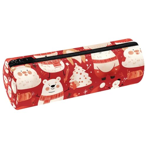 EJFICAHG Stiftetasche Weihnachts-Muster Federmäppchen Schreibwarenetui Stifteetui Kosmetiktasche Kosmetiktasche Kosmetiktasche von EJFICAHG