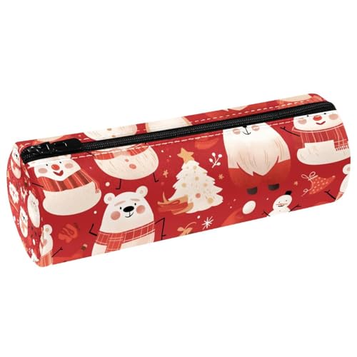 EJFICAHG Stiftetasche Weihnachts-Muster Federmäppchen Schreibwarenetui Stifteetui Kosmetiktasche Kosmetiktasche Kosmetiktasche von EJFICAHG