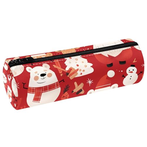 EJFICAHG Stiftetasche Weihnachts-Muster Federmäppchen Schreibwarenetui Stifteetui Kosmetiktasche Kosmetiktasche Kosmetiktasche von EJFICAHG