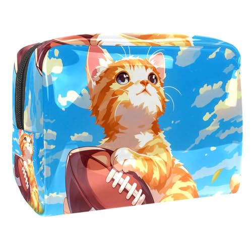 Kosmetiktaschen Für Frauen Cute Christmas Santa Claus Muster Schminkkoffer Reisetasche Kosmetiktasche Organizer 18.5x7.5x13cm von EJFICAHG