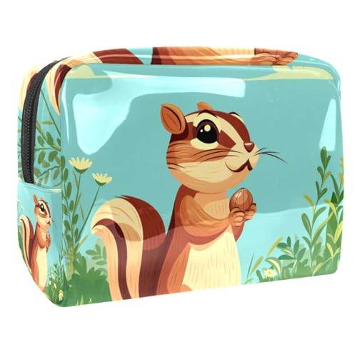 Kosmetiktaschen Für Frauen Cute Christmas Santa Claus Pattern Schminkkoffer Reisetasche Kosmetiktasche Organizer 18.5x7.5x13cm von EJFICAHG