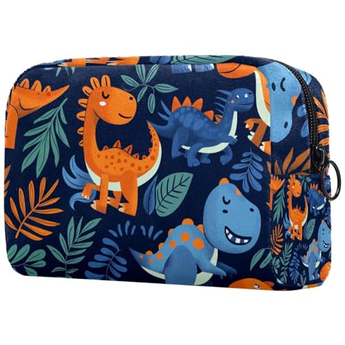 Kosmetiktaschen Für Frauen Dinosaurier Muster Schminkkoffer Reisetasche Kosmetiktasche Organizer von EJFICAHG