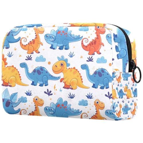 Kosmetiktaschen Für Frauen Dinosaurier Muster Schminkkoffer Reisetasche Kosmetiktasche Organizer von EJFICAHG