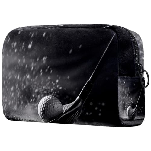 Kosmetiktaschen Für Frauen Golfball Hit Schminkkoffer Reisetasche Kosmetiktasche Organizer von EJFICAHG