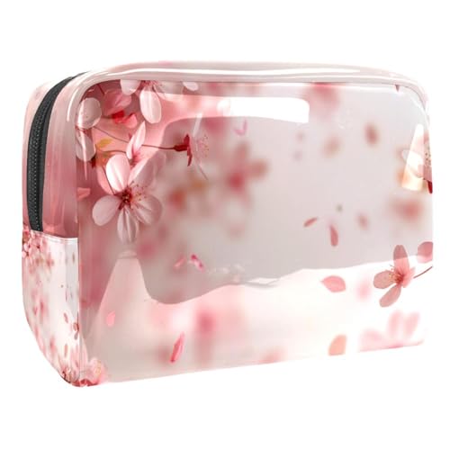 Kosmetiktaschen Für Frauen Kirschblüten Schminkkoffer Reisetasche Kosmetiktasche Organizer 18.5x7.5x13cm von EJFICAHG