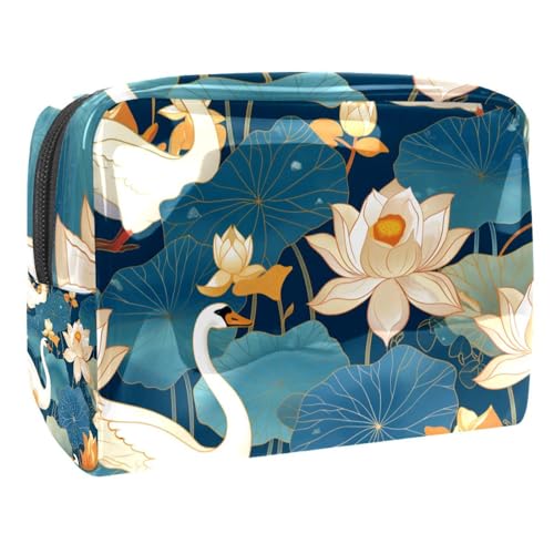 Kosmetiktaschen Für Frauen Leuchtturm Und Buch Schminkkoffer Reisetasche Kosmetiktasche Organizer 18.5x7.5x13cm von EJFICAHG