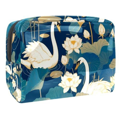 Kosmetiktaschen Für Frauen Leuchtturm Und Buch Schminkkoffer Reisetasche Kosmetiktasche Organizer 18.5x7.5x13cm von EJFICAHG