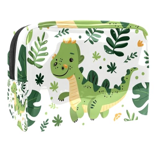 Kosmetiktaschen Für Frauen Niedliche Dinosaurier Schminkkoffer Reisetasche Kosmetiktasche Organizer 18.5x7.5x13cm von EJFICAHG