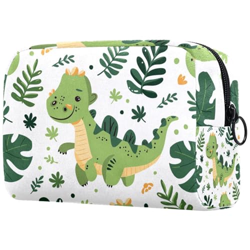 Kosmetiktaschen Für Frauen Niedliche Dinosaurier Schminkkoffer Reisetasche Kosmetiktasche Organizer von EJFICAHG