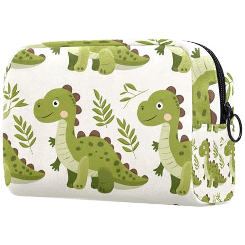 Kosmetiktaschen Für Frauen Niedliche Dinosaurier Schminkkoffer Reisetasche Kosmetiktasche Organizer von EJFICAHG