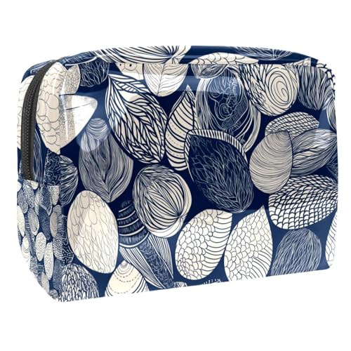 Kosmetiktaschen Für Frauen Schildkröte Panzer Muster Schminkkoffer Reisetasche Kosmetiktasche Organizer 18.5x7.5x13cm von EJFICAHG