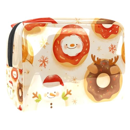 Kosmetiktaschen Für Frauen Weihnachten Weihnachtsmann Muster Schminkkoffer Reisetasche Kosmetiktasche Organizer 18.5x7.5x13cm von EJFICAHG