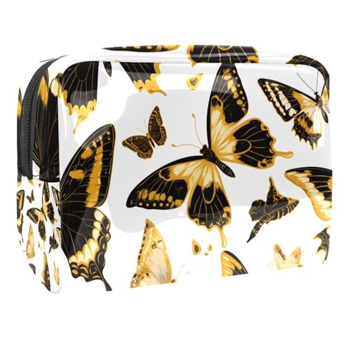 Kosmetiktaschen Für Frauen Weihnachts-Muster Schminkkoffer Reisetasche Kosmetiktasche Organizer 18.5x7.5x13cm von EJFICAHG