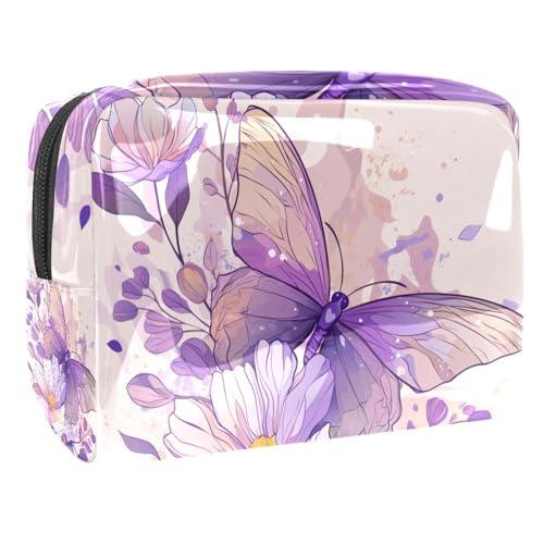 Kosmetiktaschen Für Frauen Weihnachts-Muster Schminkkoffer Reisetasche Kosmetiktasche Organizer 18.5x7.5x13cm von EJFICAHG