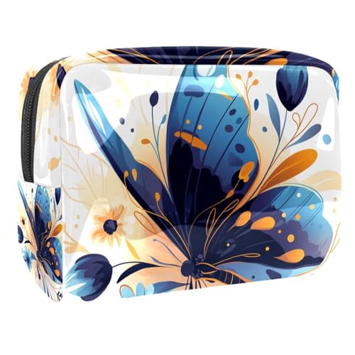 Kosmetiktaschen Für Frauen Weihnachts-Muster Schminkkoffer Reisetasche Kosmetiktasche Organizer 18.5x7.5x13cm von EJFICAHG