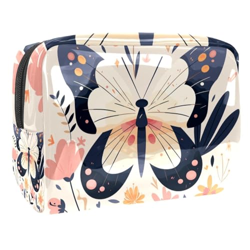 Kosmetiktaschen Für Frauen Weihnachts-Muster Schminkkoffer Reisetasche Kosmetiktasche Organizer 18.5x7.5x13cm von EJFICAHG