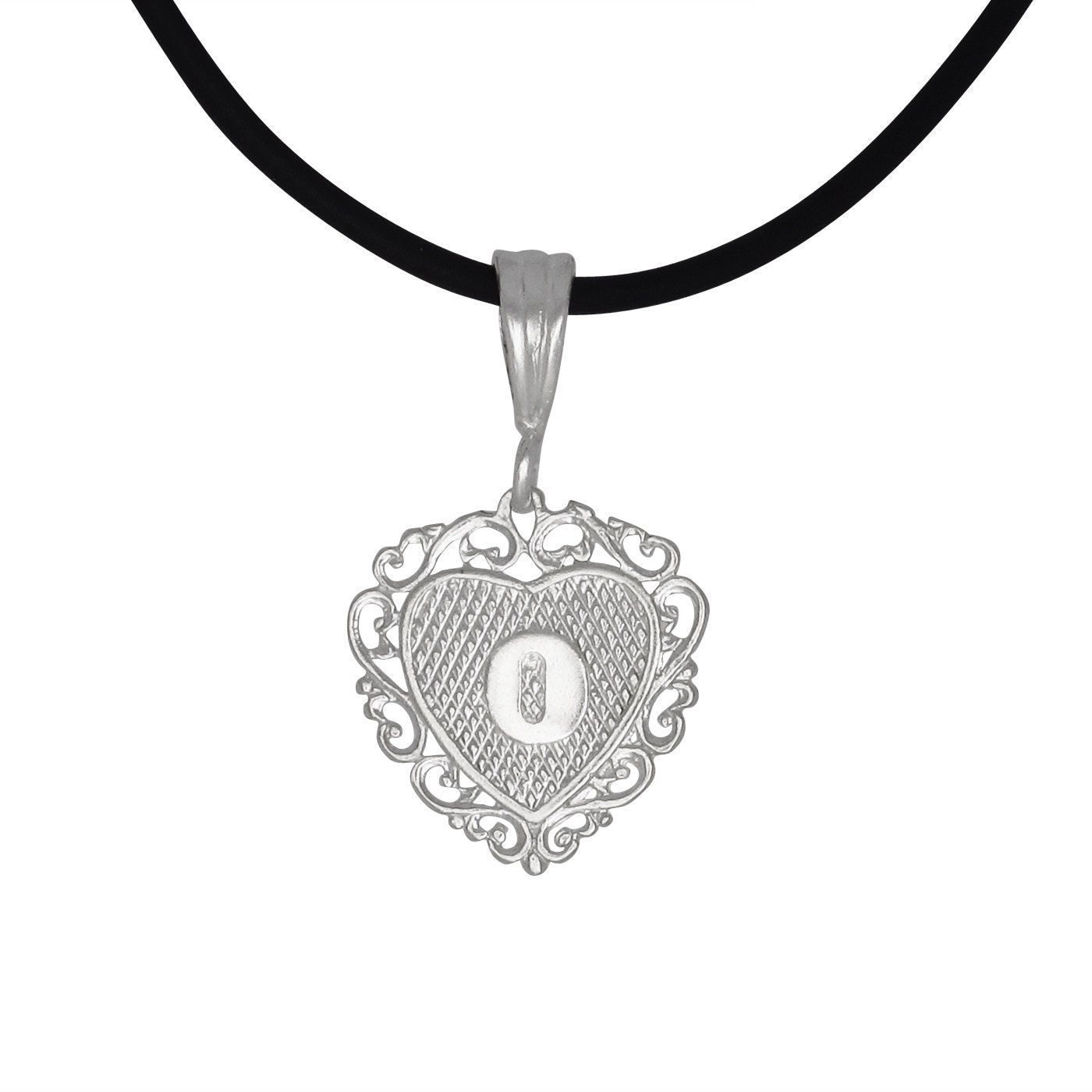 Erste Anhänger Schmuck Sterling Silber 925 Herz Geformt von EJewelryPlus