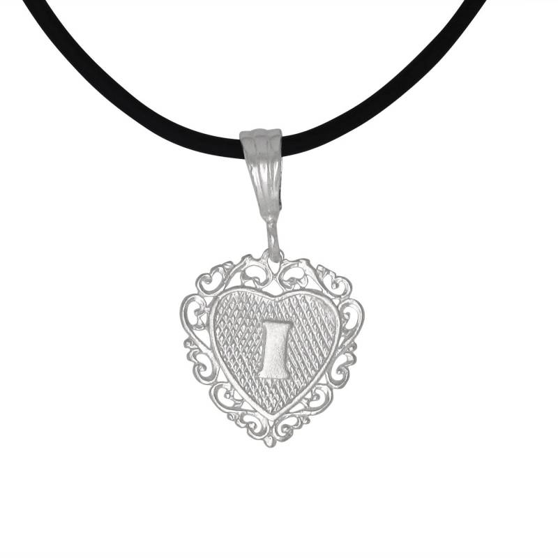 Initial Halskette Schmuck Charm Anhänger Herz Geformt von EJewelryPlus