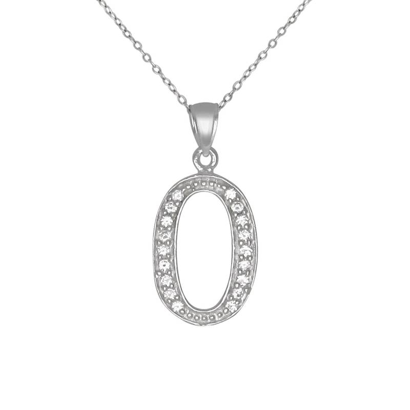 Sterling Silber 925 "O" Initial Anhänger Mit Zirkonia Steinen | Hergestellt in Usa Sterling Silber 925 "O" Initial Anhänger Mit Zirkonia Steinen | Hergestellt in Usa von EJewelryPlus