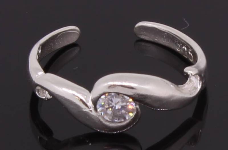 Zehenring Aus Sterlingsilber Mit Cz-Stein von EJewelryPlus
