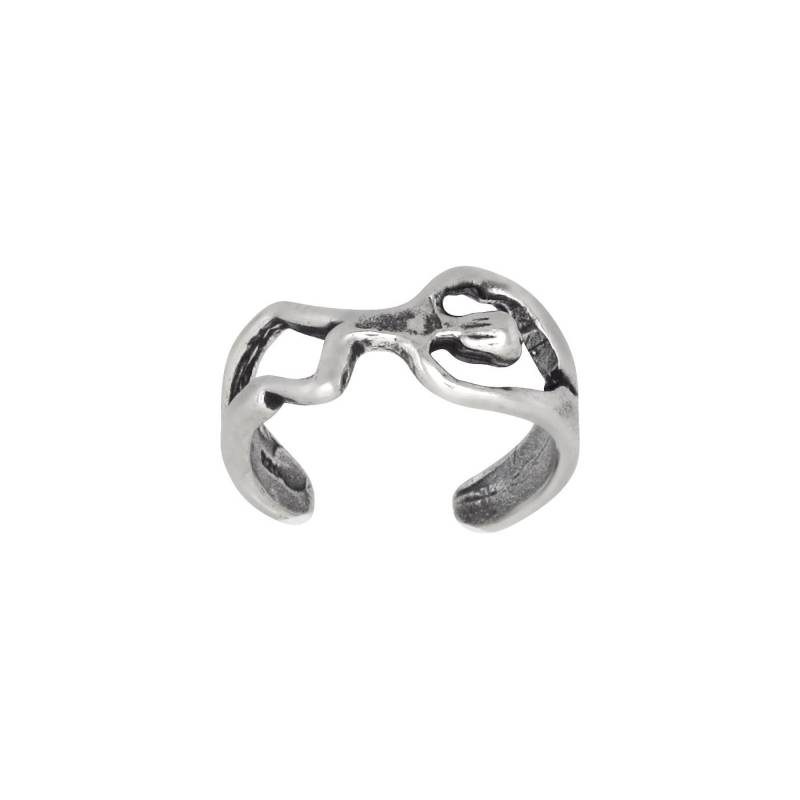 sterling Silber .925 Klettern Mann Zehenring Größe Verstellbar | Hergestellt in Den Usa von EJewelryPlus