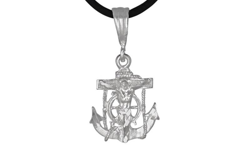 sterling Silber .925 Kruzifix Anker Kreuz Mariner | xs Diamantschliff Charm Anhänger Halskette | Hergestellt in Usa sterling Silber .925 Kruzifix Anker Kreuz Mariner | xs Diamantschliff Charm Anhänger Halskette | Hergestellt in Usa von EJewelryPlus