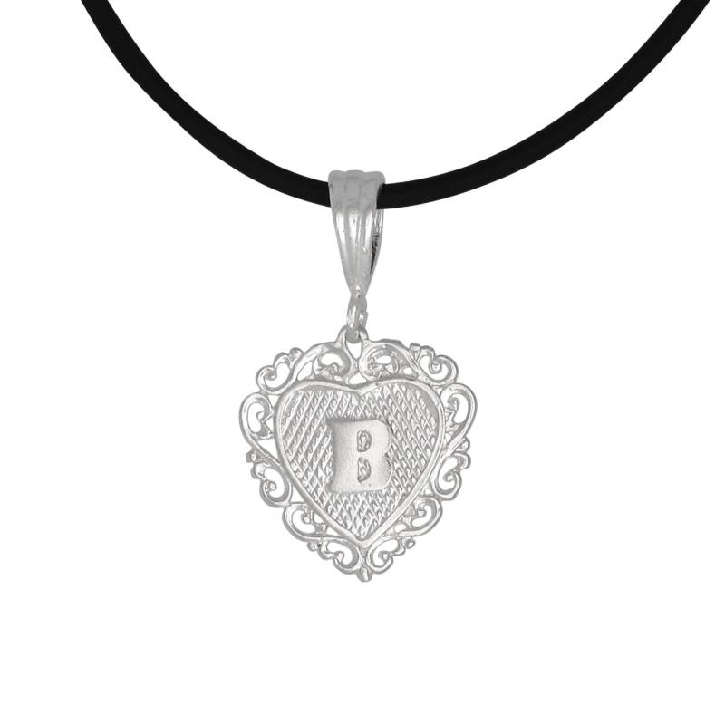 sterling Silber 925 "B" Initial Herzförmigen Anhänger | Hergestellt in Usa sterling Silber 925 "B" Initial Herzförmigen Anhänger | Hergestellt in Usa von EJewelryPlus