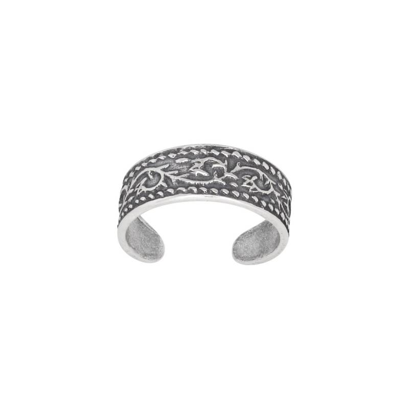 sterling Silber 925 Bali Design Zehenring Größenverstellbar | Hergestellt in Usa von EJewelryPlus