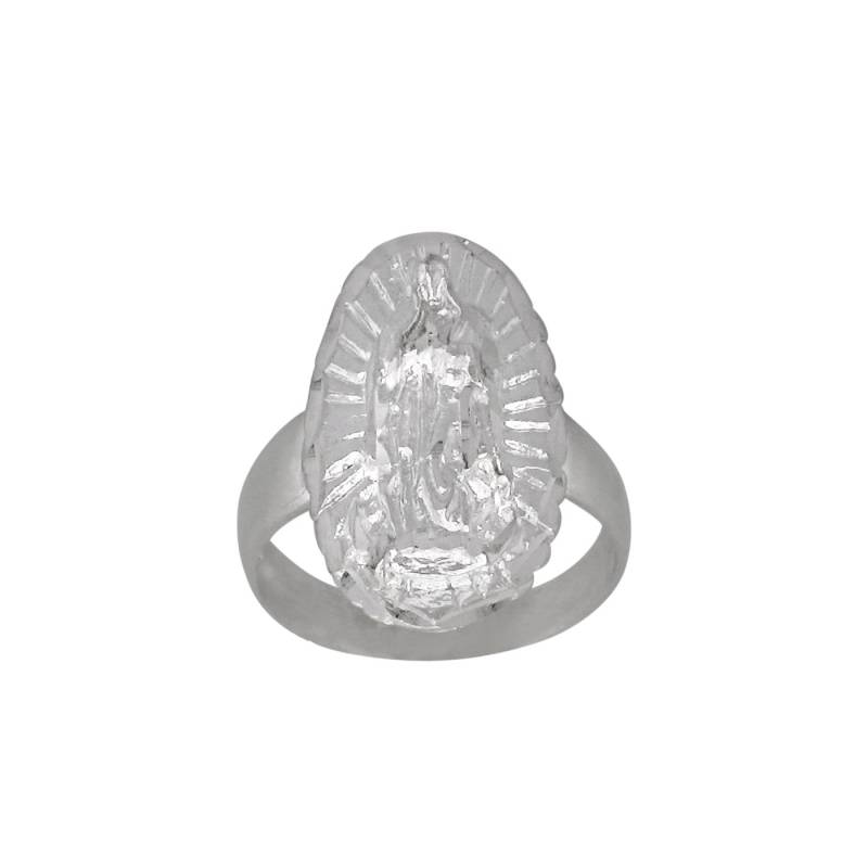 sterling Silber 925 Diamond Cut Virgin Mary, Unserer Lieben Frau Von Guadalupe Glück Ringgrößen 4-13 Erhältlich | Hergestellt in Usa sterling Silber 925 Diamond Cut Virgin Mary, Unserer Lieben Frau Von Guadalupe Glück Ringgrößen 4-13 Erhältlich | Hergestellt in Usa von EJewelryPlus