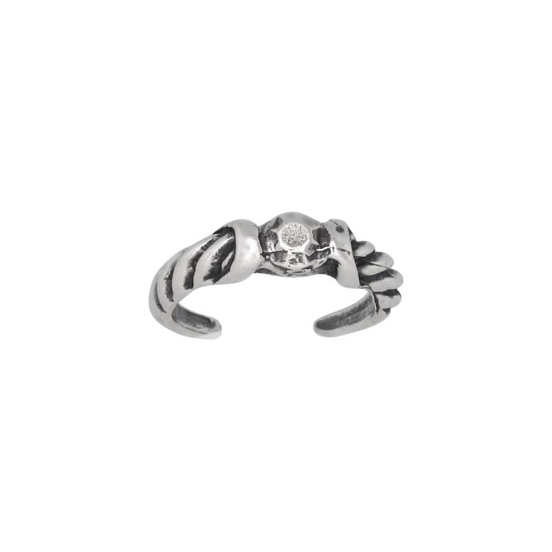 sterling Silber 925 Edelstein Design, Twisted, Zehenring Größenverstellbar | Hergestellt in Usa von EJewelryPlus