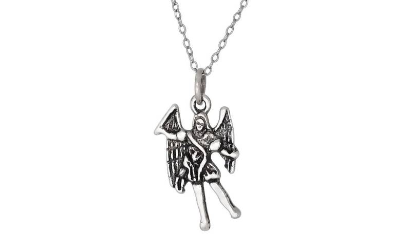 sterling Silber 925 Erzengel Miguel, Michael, Engel Der Führung, Anhänger, Oxidiert | Hergestellt in Usa sterling Silber 925 Erzengel Miguel, Michael, Engel Der Führung, Anhänger, Oxidiert | Hergestellt in Usa von EJewelryPlus