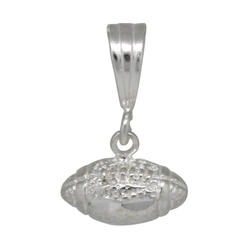 sterling Silber 925 Fußball Charm-Anhänger in Usa Diamond-Cut Handarbeit Gefertigt von EJewelryPlus