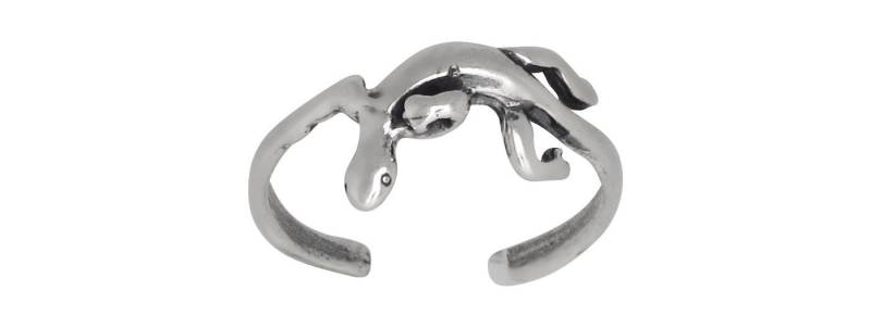 sterling Silber 925 Geico, Eidechse, Zehenring Größenverstellbar | Hergestellt in Usa von EJewelryPlus